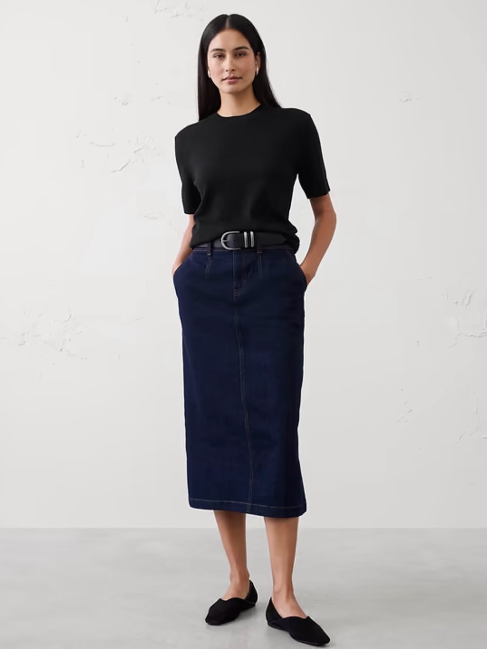 Banana Republic Black Forever Short-Sleeve Sweater (NWT)